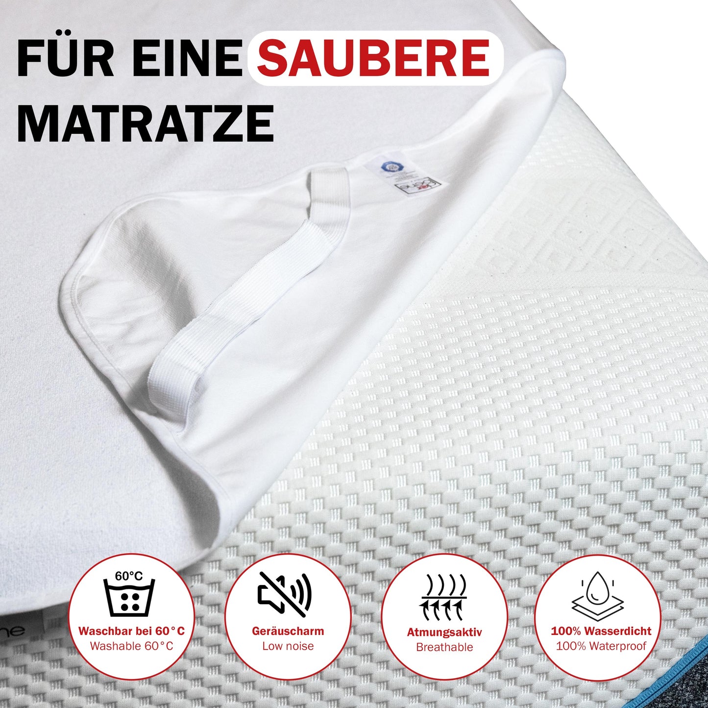 Matratzenschoner wasserdicht mit Eckgummis