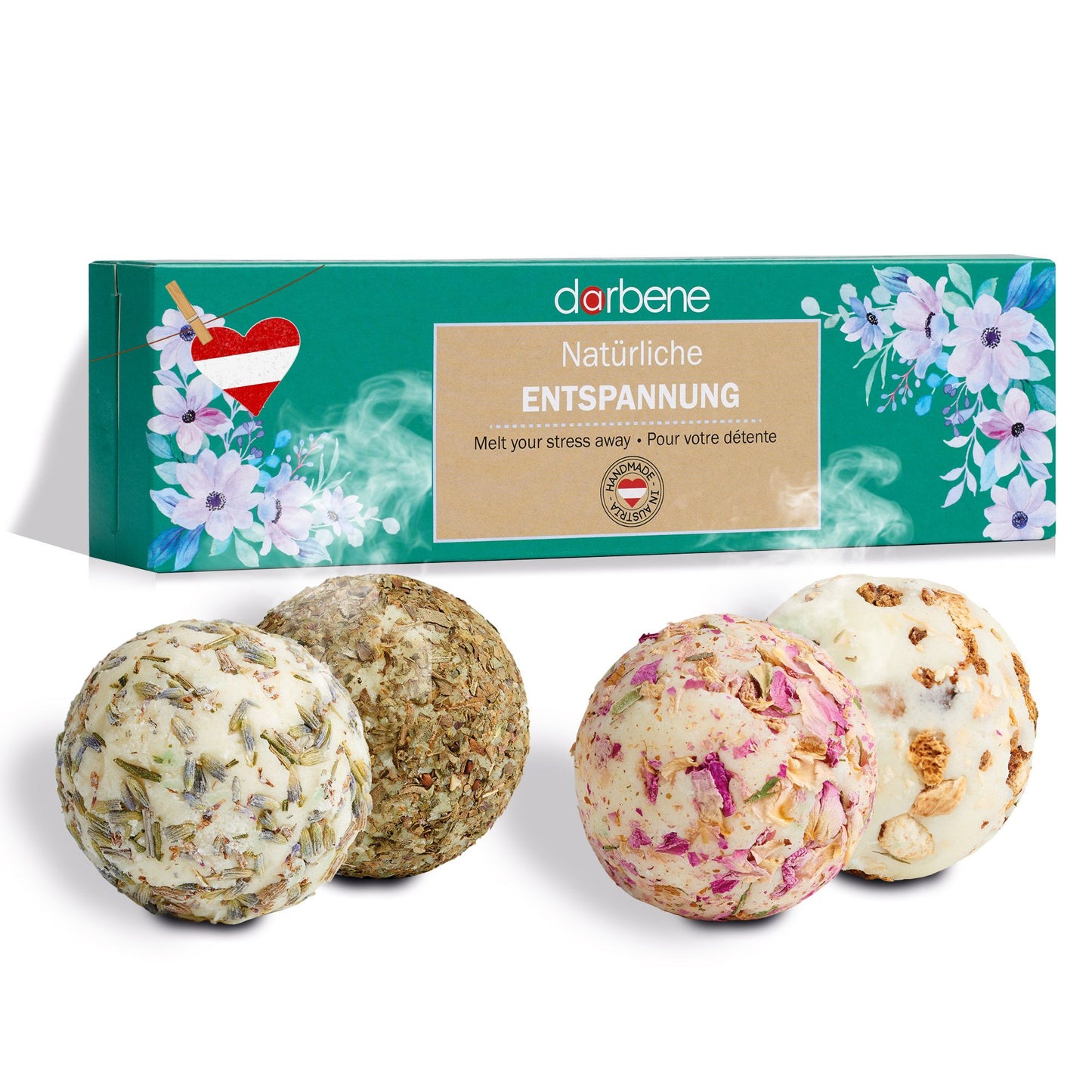 BIO Badebomben mit ätherischen Ölen - Geschenkset