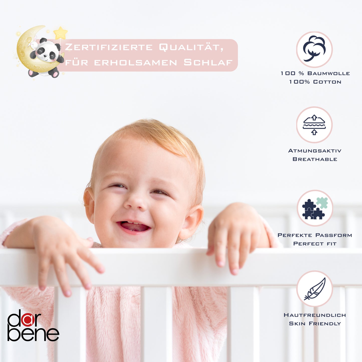 Kinder Spannbettlaken 70x140cm Premium