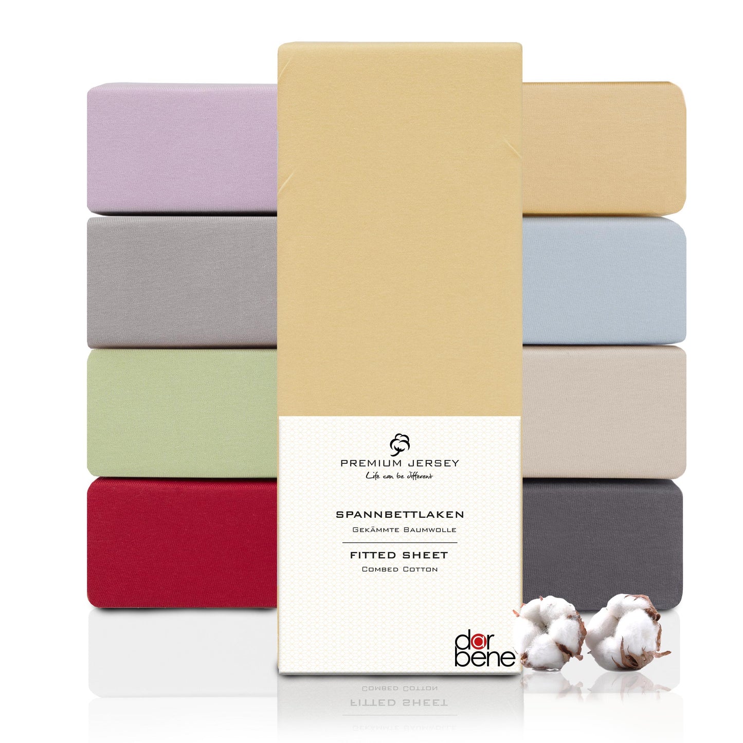 Spannbettlaken Premium 100% Baumwolle
